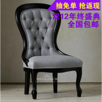 上海欧韩高端订制简约现代实木拉扣麻餐椅 欧式会所餐厅椅子新品_250x250.jpg