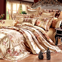 清悠居家纺 欧美式奢华样板房床上用品 贡缎提花床盖四六八十件套_250x250.jpg