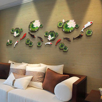 墙饰墙贴创意家居中式电视沙发背景墙装饰品挂件餐厅3d立体鱼壁挂_250x250.jpg