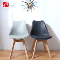 伊姆斯椅子 现代简约实木休闲餐椅 美式酒店设计师塑料椅北欧_250x250.jpg