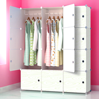 兆生简易衣柜现代简约可折叠组装组合儿童收纳柜钢架塑料树脂衣橱_250x250.jpg