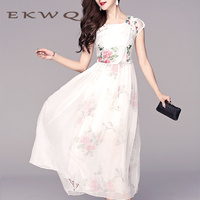 EKWQ2016新款女装夏季长裙假两件短袖圆领高腰大摆型连衣裙6968_250x250.jpg