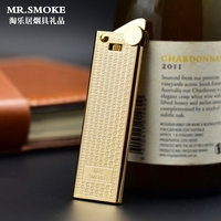 正品MR.SMOKE烟先生个性创意男女超薄纯铜打火机超薄拉丝_250x250.jpg