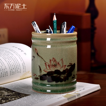 DIY定制创意手绘陶瓷笔筒摆件书房办公室送老师的实用教师节礼物