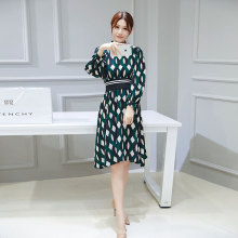 2016 新款 时尚气质韩版拼接连衣裙