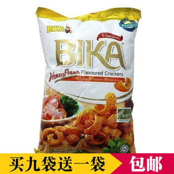 马来西亚进口零食品 膨化食品BIKA蜜糖虾味酥 70g清真