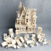 3D立体拼图 木质拼装手工DIY建筑模型 益智积木玩具 梦幻家具套装_250x250.jpg