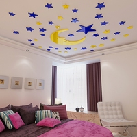 星星卡通亚克力墙贴3d立体墙贴画客厅卧室儿童房间装饰镜面天花板_250x250.jpg