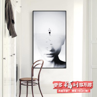 北欧风格办公室装饰画黑白现代简约竖版创意个性人物电影海报挂画_250x250.jpg