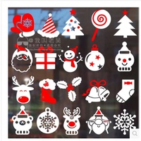 多款圣诞贴纸手套帽子糖果礼物袜子树雪人老人驯鹿雪花铃铛墙贴画_250x250.jpg