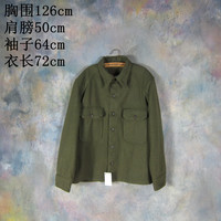 古着Vintage 美国产 军绿色羊毛呢陆军单排扣男夹克外套 2504_250x250.jpg