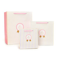 定制批发新款礼品袋 精美包装袋 粉色条纹礼袋 时尚纸袋可定LOGO_250x250.jpg