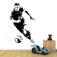 创意个性足球运动名人墙饰 男孩卧室客厅背景装饰布置黑色墙贴纸_250x250.jpg