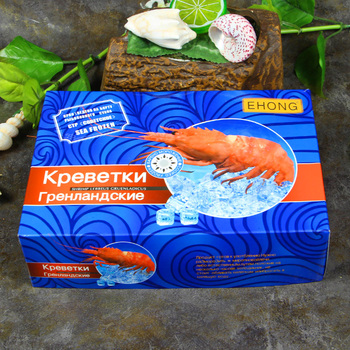俄罗斯进口 格陵兰虾 冰鲜虾爬子 北极甜虾 野生花虾1KG