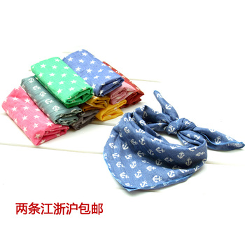 2015新款韩版男女儿童棉麻围巾 宝宝方巾领巾婴儿口水巾 大方巾