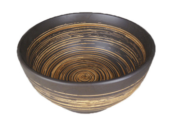日式餐具仿古陶瓷碗土陶粗陶碗 拉面碗牛肉面碗 色釉窑变 7寸面碗