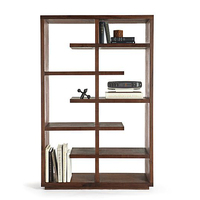 欧式实木书架 置物架 收纳架 美式复古原木多层书柜 创意展示柜_250x250.jpg