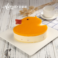 时刻陪你小黄鸭芝士蛋糕 创意定制奶油生日蛋糕深圳罗湖同城速递_250x250.jpg