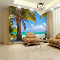 大型3D立体壁画壁纸墙纸地中海景椰树客厅卧室沙发背景墙布无纺布_250x250.jpg