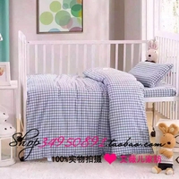 色织全棉 幼儿被子床单 幼儿园三件套 婴童高档四季被 宝宝午睡被_250x250.jpg
