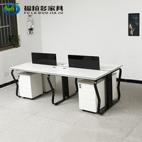 福拉多上海办公家具简约屏风办公桌 职员桌椅电脑桌4人位组合048_250x250.jpg