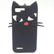 步步高X3L手机壳软硅胶VIVO X5L Y35可爱卡通黑猫保护套防摔包邮
