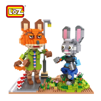 俐智LOZ玩具 疯狂动物城兔子朱迪狐狸尼克 微型小颗粒积木拼图_250x250.jpg