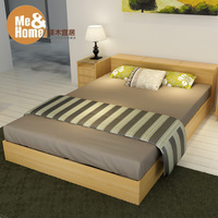 择木宜居 实木床1.8双人床1.5简约现代实木榻榻米床1.2米床板式床_250x250.jpg