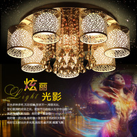 绚丽光影温馨浪漫圆形LED水晶吸顶灯餐厅客厅吊灯3315_250x250.jpg
