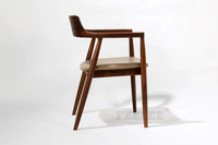 肯尼迪总统椅实木电脑椅设计师椅子真皮书桌椅简约靠背扶手木餐椅_250x250.jpg