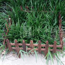 包邮碳化实木小栅栏户外防腐木篱笆草坪花园栏杆小插片园艺护栏