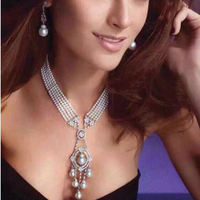 王妃同款 高端定制 珍珠项链 套装 多层皇室定制 天然淡水珍珠_250x250.jpg