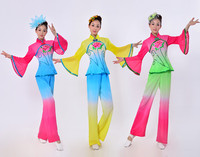 新款民族秧歌服装 现代舞蹈演出服装 牡丹亭舞蹈服 舞台表演女装_250x250.jpg