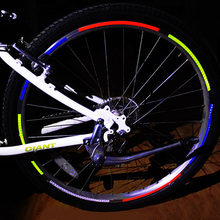 自行车轮胎反光贴纸碟刹山地车荧光风火轮死飞公路单车钢圈反光条
