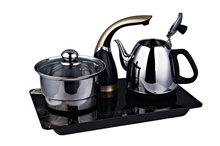 [山国饮艺]A-1自动抽水不锈钢触摸电热水壶茶具泡茶壶带消毒锅