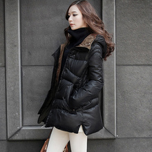 气质女装保暖羽绒大衣2016年冬季长袖中长款韩版百搭大码羽绒服