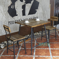 美式全实木餐桌铁艺简约小户型方形咖啡厅户外休闲创意餐桌椅组_250x250.jpg
