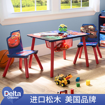 delta美国达儿泰 迪士尼儿童卡通学习桌游戏桌椅套装 家居用品