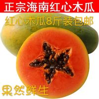 新鲜水果海南红心木瓜8斤装4个左右特价全国包邮夏天必不可少_250x250.jpg