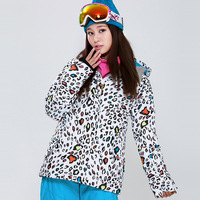 Gsou Snow滑雪服 女士户外新款正品单板双板 韩国白色豹纹滑雪衣_250x250.jpg