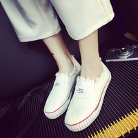 2016夏季新款胶粘鞋橡胶平跟纯色中口PU韩版圆头套脚低帮鞋_250x250.jpg