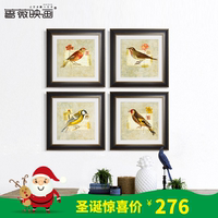 欧式复古花鸟装饰画客厅现代玄关壁画沙发背景墙挂画美式组合四联_250x250.jpg