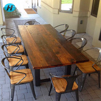 美式复古实木餐桌铁艺休闲桌茶餐厅咖啡厅桌椅组合实木长桌办公桌_250x250.jpg