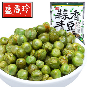 盛香珍 台湾进口零食 蒜香青豆240g/袋 青豆蒜香味休闲炒货坚果