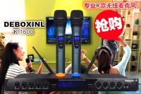 K-1600专业无线麦克风一拖二 电视电脑K歌家用卡拉OK唱歌无线话筒_250x250.jpg