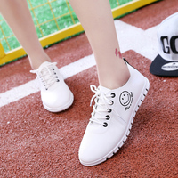 17新款学生白色运动鞋子女平底笑脸小白鞋韩版春季单鞋休闲跑步鞋_250x250.jpg