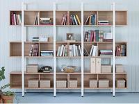 现代简约简易钢木书架带柜书架书架储物柜书橱隔断陈列架置物架_250x250.jpg