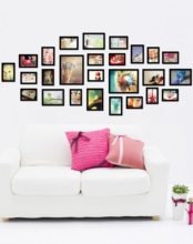 客厅实木照片墙/创意欧式卧室相片墙/大尺寸相框墙组合包邮挂墙惠