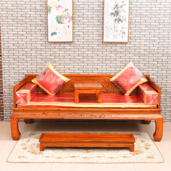 仿古特价中式实木仿古家具茶馆室雕花古典复古沙发罗汉床榻组合