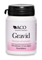 瑞典直邮代购 ACO Gravid ACO 孕妇及哺乳期复合维生素 100 片_250x250.jpg